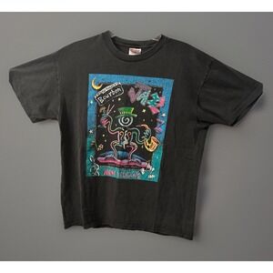 Vintage 1996 New Orleans Jazz Single Stitch Bourbon Party Tee Hanes Large.